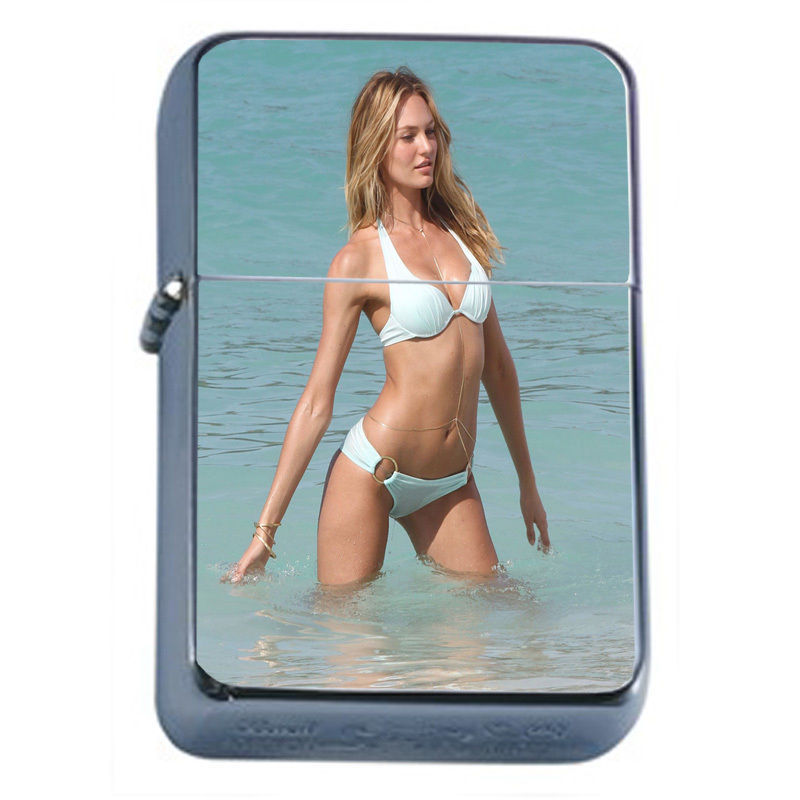 Primary image for Sexy Bikini Beach Girls PIn Up D10 Flip Top Oil Lighter Wind Resistant Flame Bab