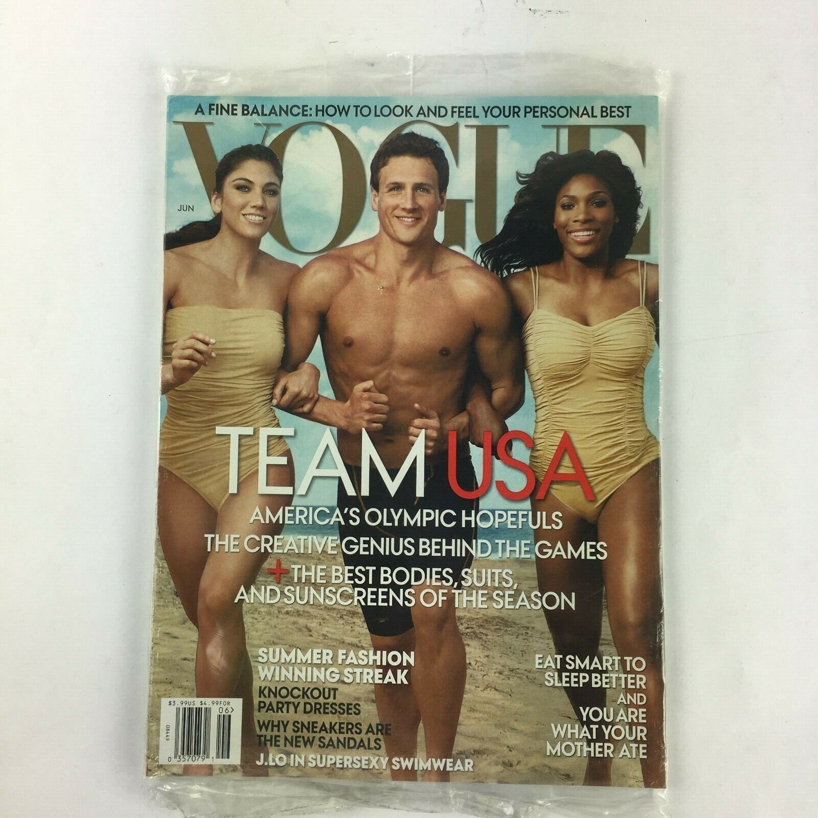 Primary image for June 2006 Vogue Magazine Team Usa America's Olympic Hopefuls Knockout PartyDress