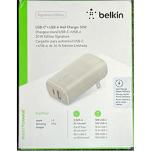 Belkin WCA005DQWH PD 30W PPS USB-C WALL CHARGER, WHT - $55.57