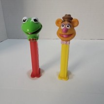 Lot of 2 Jim Henson&#39;s The Muppets Vintage PEZ Dispensers Fozzie &amp; Kermit  - £3.89 GBP
