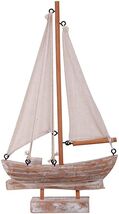 Wood Boat Nautical Themed Home Decorating Toy Figure Decorative Ornament - €13,88 EUR
