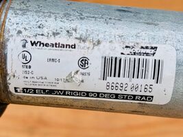 4Pk Wheatland 1-1/2&quot; 90° Standard Radius Rigid Conduit Elbow (Local Pick... - €50,29 EUR