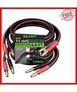 14Ga Speaker Cable with Color-Coded Banana Plugs - 3ft to 16.4ft Lengths - $770.75 MXN