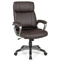 Swivel Ergonomic Office Chair Computer Desk Chair with Wheels-Brown - $3,245.51 MXN