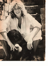 Leif Garrett teen magazine pinup clipping barefoot with a black dog open... - £2.73 GBP