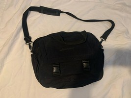 Leeds Black Shoulder Strap Carrying Handles Laptop Carry Bag Many Pockets - £19.10 GBP