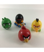 Maisto Angry Birds Hatch And Race Figures Bomb Racer Chuck Red Pig Toy R... - $28.66