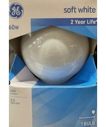 GE 60-Watt Soft White Frosted White Old Style G40 Globe Light - 5-inch D... - $366.25 MXN