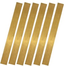 Brass Strip Brass Shim Stock Assortment 1&quot; Width x 6&quot; Length 0.002&quot; 6 Pi... - £12.23 GBP