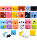 12 Pack Pencil Erasers, Cute Erasers Pencil Eraser with Clean up Roller ... - $18.41 CAD