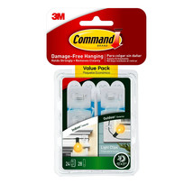 Command Clear Outdoor Light Clips, 24 Hooks, 28 Strips per Pack - $10.44