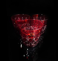 AJKA Arabella Double Old Fashion Red Glasses Set of 3 image 10