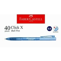 Faber-Castell Click X5 Pen 0.5mm Needle Point Retractable Blue Ball Pen ... - £29.29 GBP