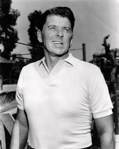 Ronald Reagan 8x10 Photo classic in white polo shirt 1960's - $7.99