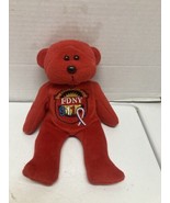 FDNY The Worlds Bravest 911 Plushland Bear 8&quot; - $7.50
