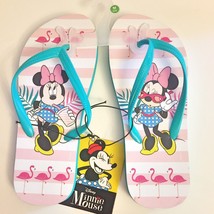 Kids Minnie Mouse Flip Flops M 2/3 NEW Shoes - £9.28 GBP