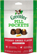 Greenies Pill Pockets: Hickory Smoke Flavored Capsule Concealers - £13.53 GBP