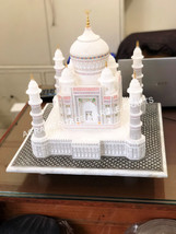 18&quot; Marvelous Marble White Taj Mahal Statue Memorable Gift Show Piece Decor E871 - £1,804.40 GBP
