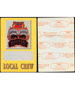 Michael Jackson OTTO Cloth Backstage Local Crew Pass from the 1992 Dange... - £6.16 GBP