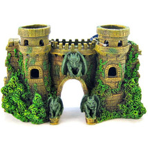 Hand-Crafted Castle Fortress Aquarium Ornament by Blue Ribbon - £27.83 GBP