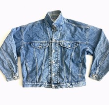 Vintage Guess Georges Marciano Mens Sz L American Cut Denim Jacket Made ... - $46.74