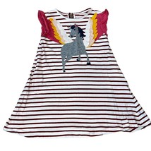 Mini Boden Unicorn Pegasus Wings 5/6 Applique Summer Dress - £18.77 GBP