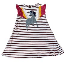 Mini Boden Unicorn Pegasus Wings 5/6 Applique Summer Dress - £18.74 GBP