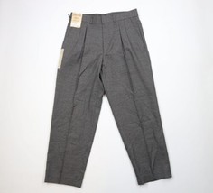Deadstock Vintage 90s Streetwear Mens 36x30 Pleated Cuffed Chino Pants Plaid - £47.33 GBP