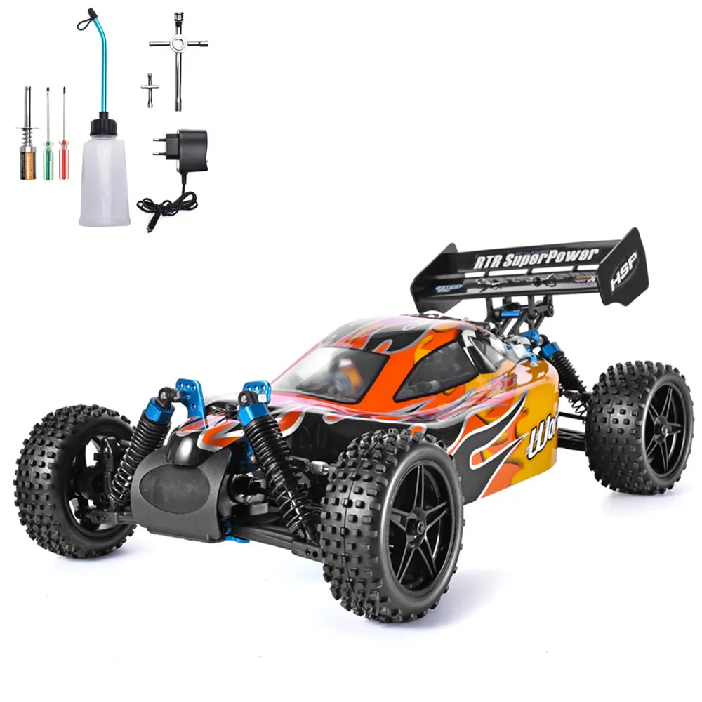 HSP RC Car 1:10 Scale 4wd Two Speed Off Road Buggy Nitro Gas Power Remote - £276.86 GBP