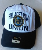  Adidas MLS Philadelphia Union Soccer Hat Cap Curved Visor Size S/M - £19.11 GBP