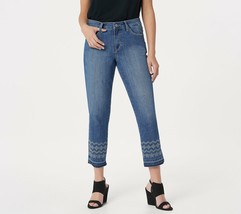 Laurie Felt Women&#39;s Classic Denim Stiletto Jeans with Embroidered Size Plus 18 - £7.58 GBP