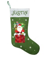 Santa Claus Christmas Stocking, Santa Claus Stocking, Custom Santa Claus... - £28.47 GBP