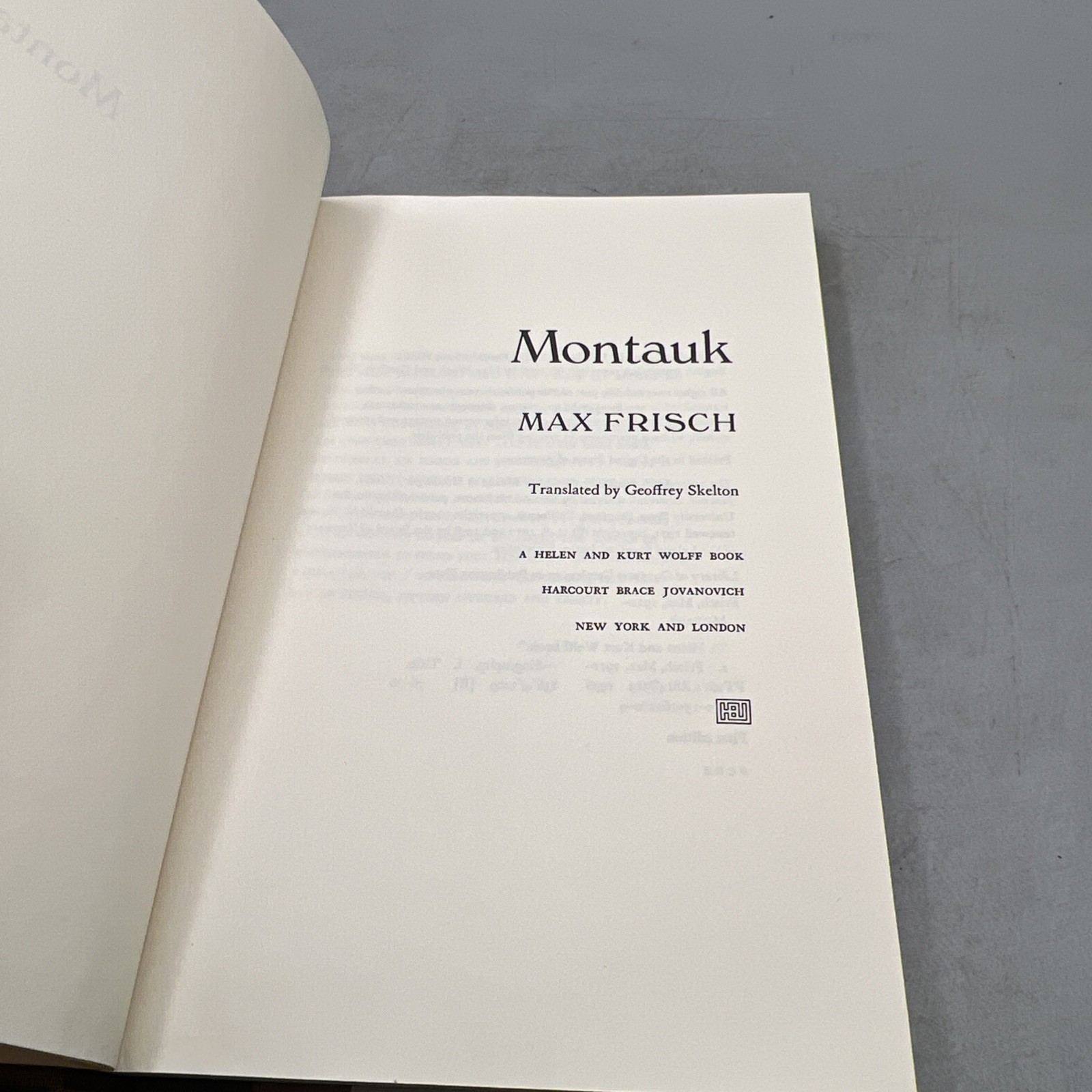 Montauk by Max Frisch (1976) 1st/1st Edition Hardcover Novel Item image 10
