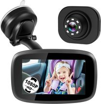1080P 4.3&#39;&#39; Baby Car Camera Monitor 170° Wide View, HD Night Vision Function - £62.77 GBP