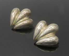 BAYANIHAN 925 Silver &amp; 14K GOLD - Vintage Shiny Modernist Drop Earrings - EG8818 - £58.72 GBP