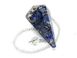 Lapis Lazuli Pendulum Dowser Orgone Gemstone Crystal EMF Protection Dowsing - £4.93 GBP