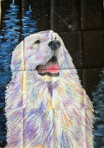 Caroline S Treasures SS8466CHF Starry Night Great Pyrenees Flag Multicolor - £21.17 GBP