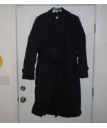 DSCP Garrison Collection Men&#39;s Trench Coat 44L Black Military All Weathe... - $59.99