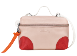 Longchamp Le Pliage XTRA Vanity XS Colorblock Leather Crossbody ~NWT~ Pale Pink - £252.43 GBP