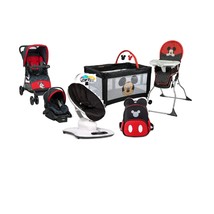 6pc Disney Mickey Complete Baby Gear Bundle, Travel System, Play Yard, S... - $1,240.59