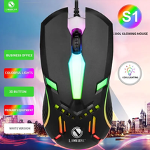 Wired Backlit USB Mouse Competitive Gaming Mouse Notebook Office Luminous Mouse - £10.78 GBP