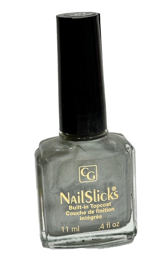 Covergirl CG NailSlicks Built-In Top Coat Nail Polish 271 Silver Belle 0... - $10.23
