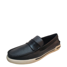 Unlisted By Kenneth Cole Men&#39;s Casual Un-Anchor Slip On Boat Shoes 8.5M Black - £51.14 GBP