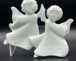 VTG Haviland Limoges 1985 Angels With Harp White Porcelain Christmas Orn... - $24.18
