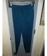 UNDER ARMOUR FITTED COLDGEAR TEAL JOGGERS JOGGING BOTTOMS SIZE L YOUTH EUC - £15.71 GBP