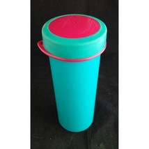 Vintage Tupperware Travel Cup #2355 2356 Blue Pink Mug Glass Lid 10 oz - £6.59 GBP