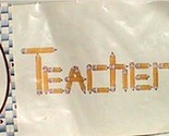 Iron On Transfer TEACHER - $4.00