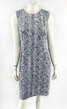 Calvin Klein Sheath Dress Size 12 Gray Green Sleeveless Back Zipper Career - £34.79 GBP