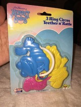 VINTAGE 1989 REMCO JIM HENSON MUPPET BABIES 3 RING CIRCUS TEETHER RATTLE... - $16.99