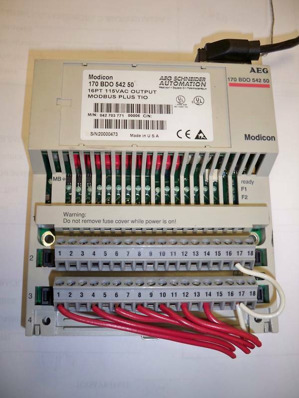 AEG Schneider Automation 170 BDO 542 50 Modicon Output Module Modbus plu... - $75.00